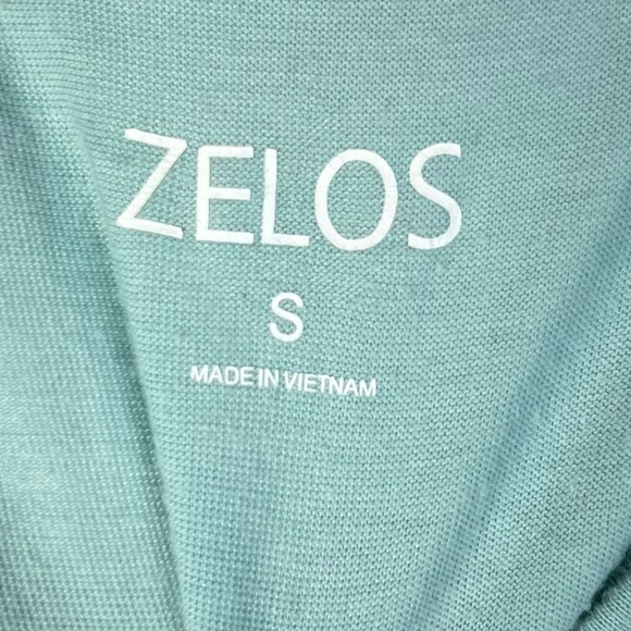 Zelos Light Aqua Blue Twist Racerback Athletic Tank Top S - Picture 4 of 4